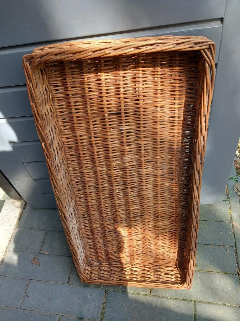 Grote rieten broodmand - 80x40x10 cm, Ophalen, Gebruikt, Mand, Riet