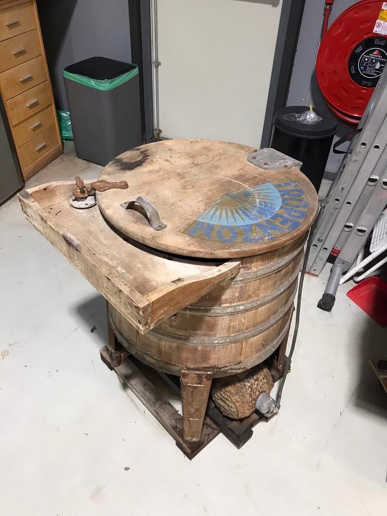 Antieke decoratieve wasmachine, Antiek en Kunst, Ophalen of Verzenden