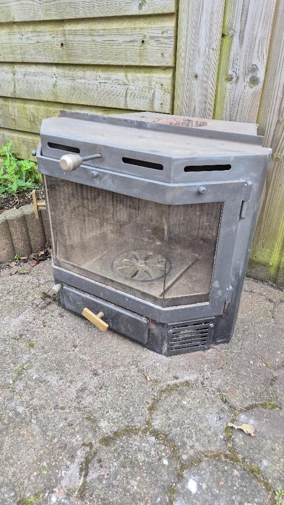 Giet ijzeren openhaard, Ophalen, Gebruikt, Inbouwhaard, Houthaard
