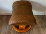 Scandinavian Ekornes Stressless voetenbank, Ophalen, Zo goed als nieuw, Rechthoekig, Leer