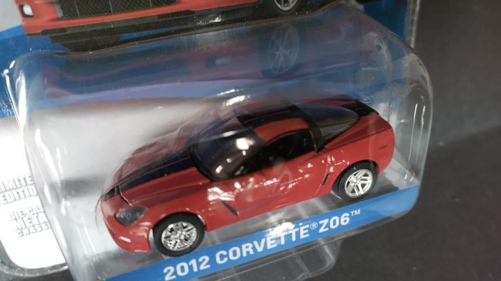 Chevrolet Corvette z06 2012 red 1:64 Greenlight Pol, Auto, Verzenden, ., Nieuw