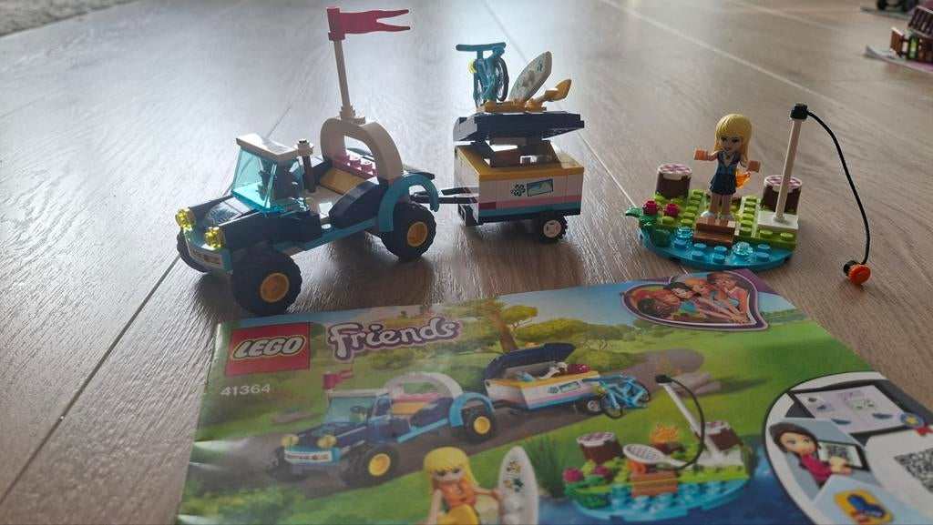 LEGO Friends Stephanie's buggy en aanhanger (41364), Ophalen of Verzenden, Zo goed als nieuw, Complete set, Lego