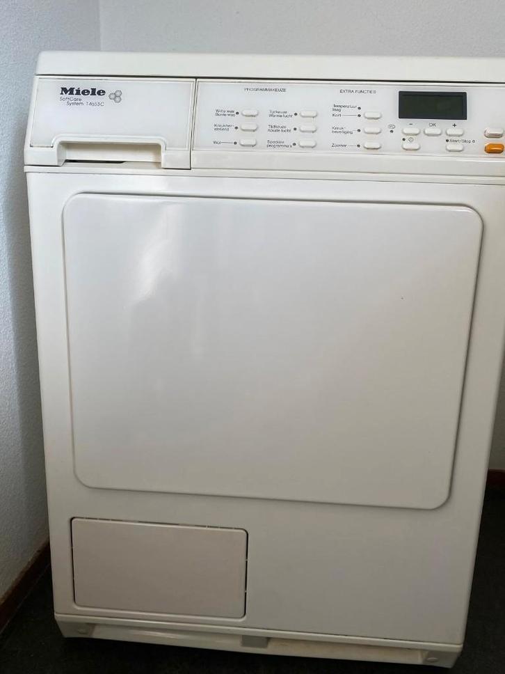 Miele SoftCare Condensdroger T4653C 5kg, Witgoed en Apparatuur, Wasdrogers, Gebruikt, Condens, Voorlader, 4 tot 6 kg, 85 tot 90 cm