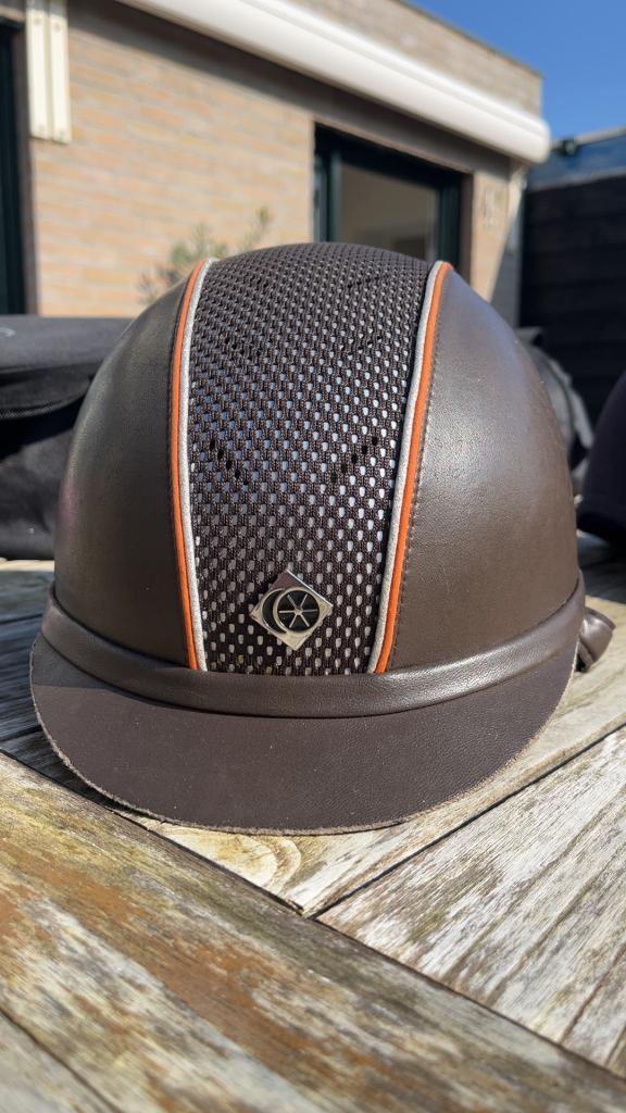 Charles Owen ary 8 cap bruin, Dieren en Toebehoren, Paardrijkleding, Gebruikt, Ophalen of Verzenden, Dames, Recreatie