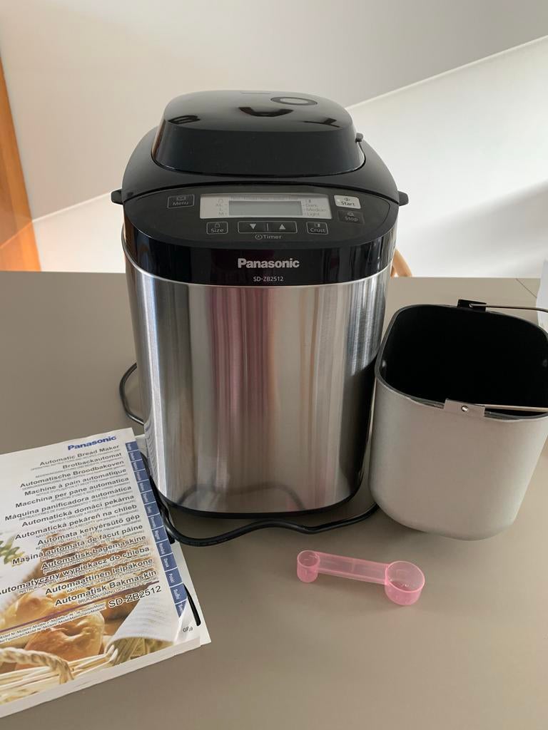 Panasonic Broodbakmachine SD-ZB2512 - Perfecte staat!, Met timer, 800 tot 1200 gram deeg, Ophalen of Verzenden, Gebruikt