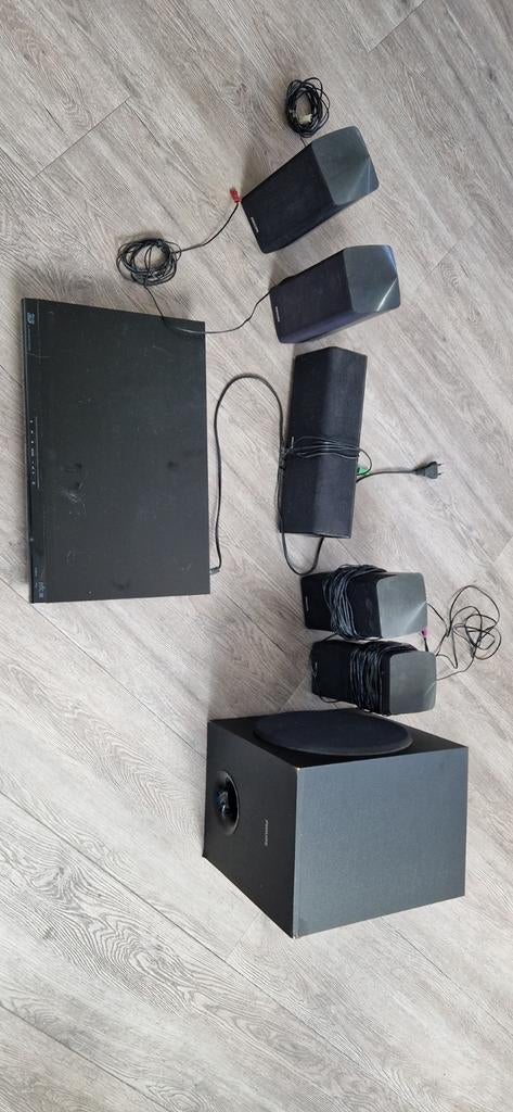 Philips Home Cinema Set HTS3560/12 - 5.1 Surround Sound, Philips, Gebruikt, Verzenden, 70 watt of meer