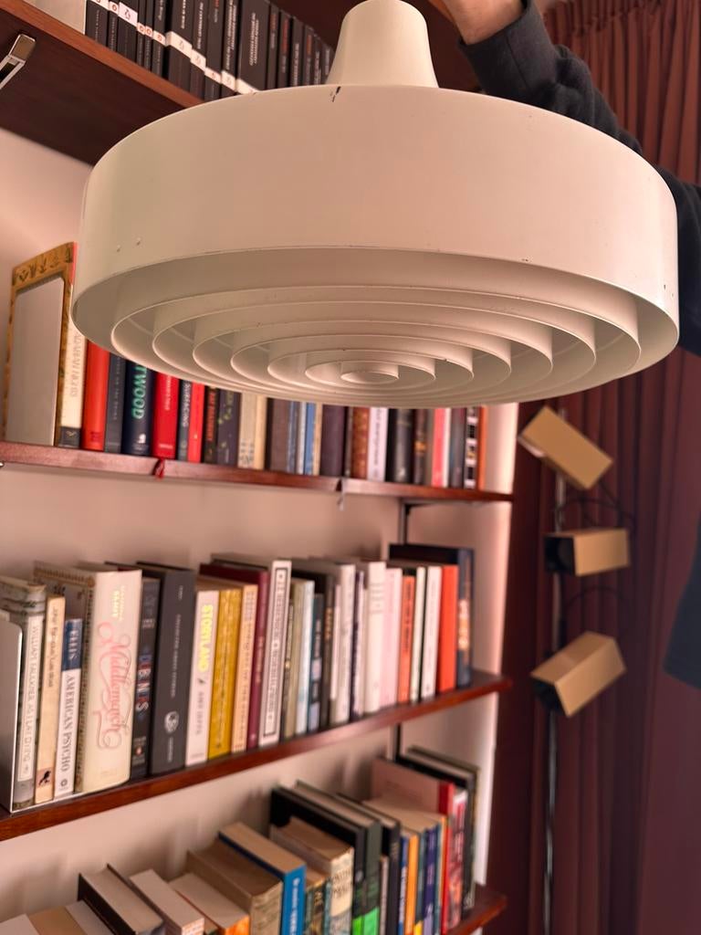 Lisa Johansson-Pape voor Orno - hanglamp, Ophalen of Verzenden, Gebruikt, Metaal, Minder dan 50 cm