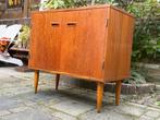 Deens design - Badkamermeubel tv lp kastje retro vintage 60s, Gebruikt, 3 of 4 laden, Minder dan 100 cm, 25 tot 50 cm