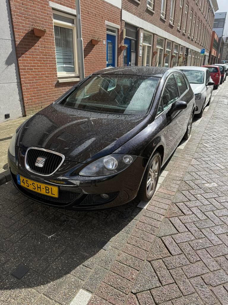 Seat Leon Stylance1.6 75KW 2006 Zwart Airco 5drs., Auto's, Seat, Stof, 4 cilinders, Zwart, 1200 kg