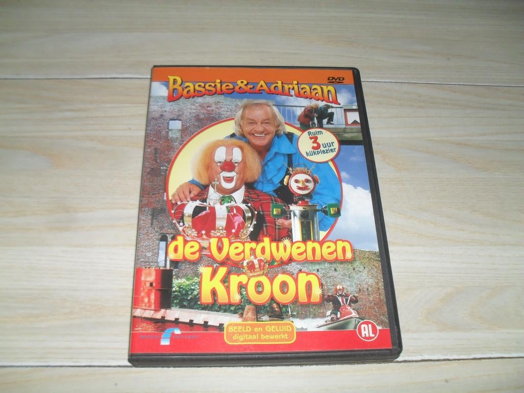 Bassie & Adriaan DVD De Verdwenen Kroon, Ophalen, Avontuur, Alle leeftijden, Zo goed als nieuw