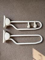 2 stuks Toiletbeugel Handicare Linido Opklapbaar 80 cm Wit, Ophalen, Gebruikt