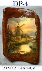 DP4 Beschilderde Dakpan als decoratie voor binnen / buiten, Verzenden, Nieuw