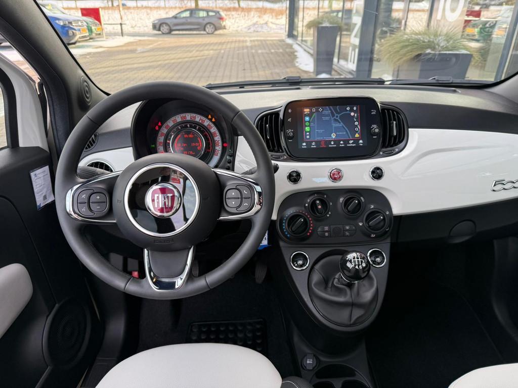 Fiat 500 1.0 Hybrid Dolcevita *Cruise Control & Airco*, Auto's, Fiat, 12 maanden, Stof, Euro 6, 4 stoelen