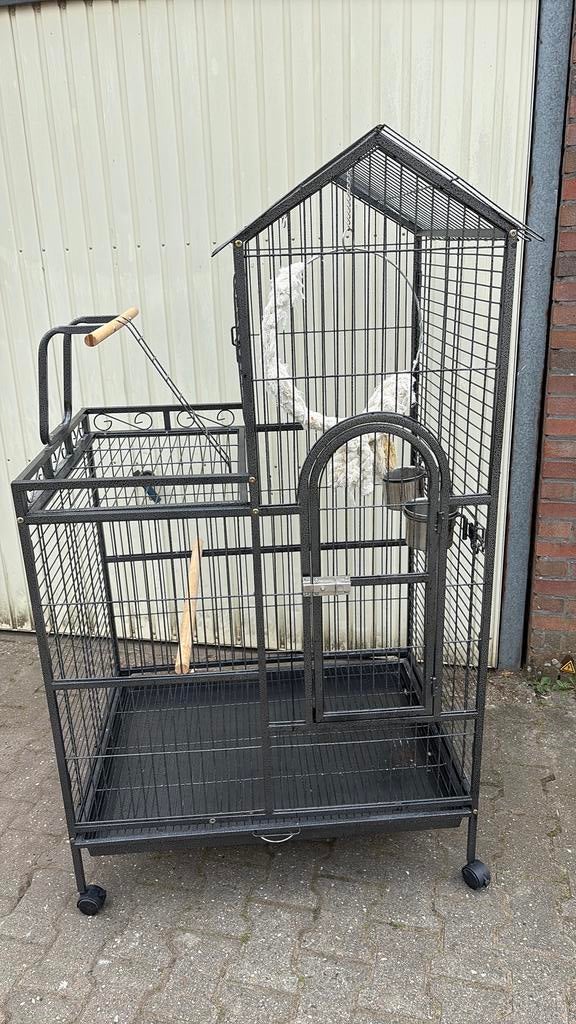 Papegaaienkooi zgan vogelkooi, Dieren en Toebehoren, Ophalen of Verzenden, Zo goed als nieuw, Metaal, Vogelkooi