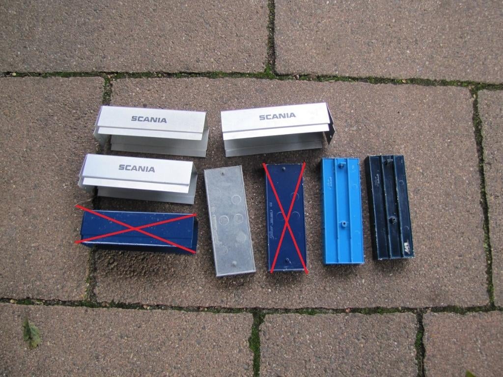 Oud type Tekno laadbakjes met huif., Hobby en Vrije tijd, Modelauto's | 1:50, Verzenden, Nieuw, Bus of Vrachtwagen, Tekno