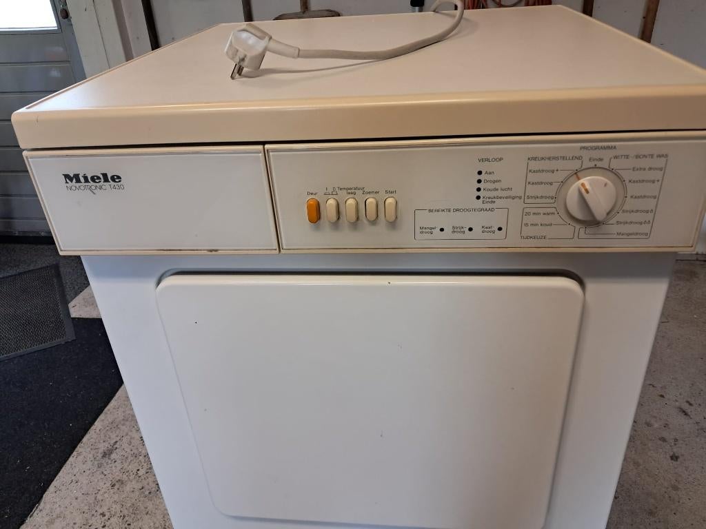 Wasdroger Miele T430, Ophalen, Gebruikt, Luchtafvoer, 4 tot 6 kg