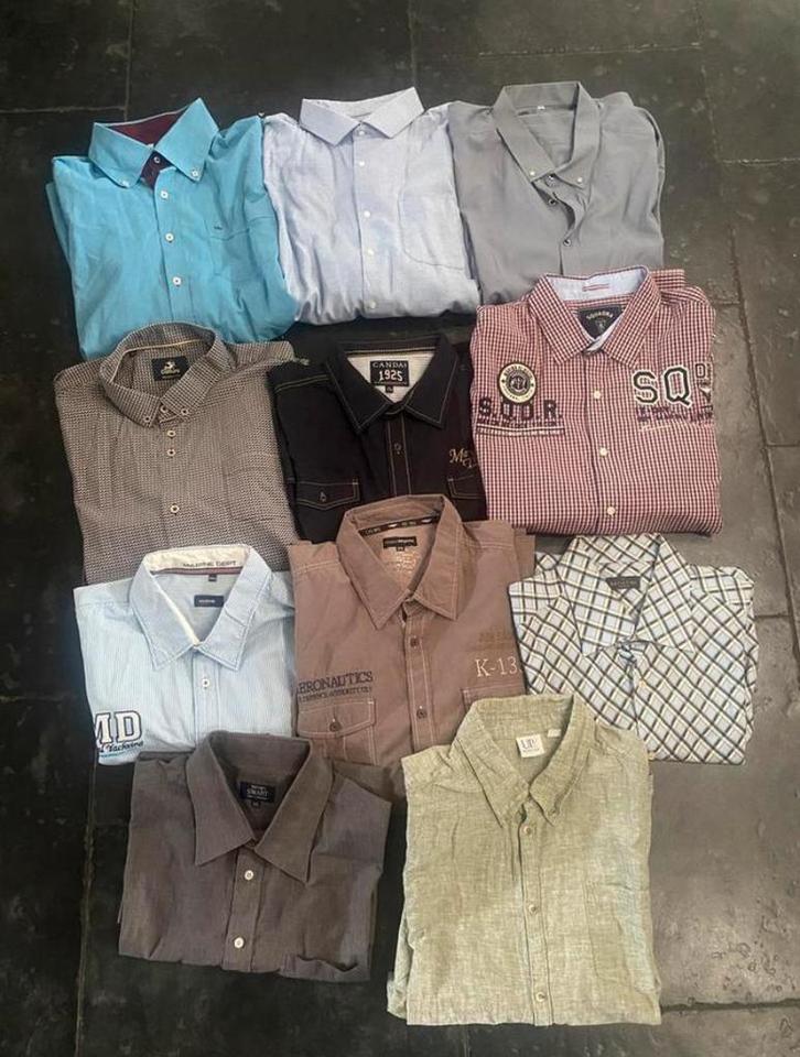 Overhemden blouse partij bundel pakket maat XXXL, Kleding | Heren, Heren-kledingpakketten, Zo goed als nieuw, Overige maten, Ophalen of Verzenden