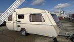 Kip Grey Line 48 T bouwjaar 1986 met voortent en luifel, Caravans en Kamperen, Caravans, Overige typen, Standaardzit, Kip, Bedrijf