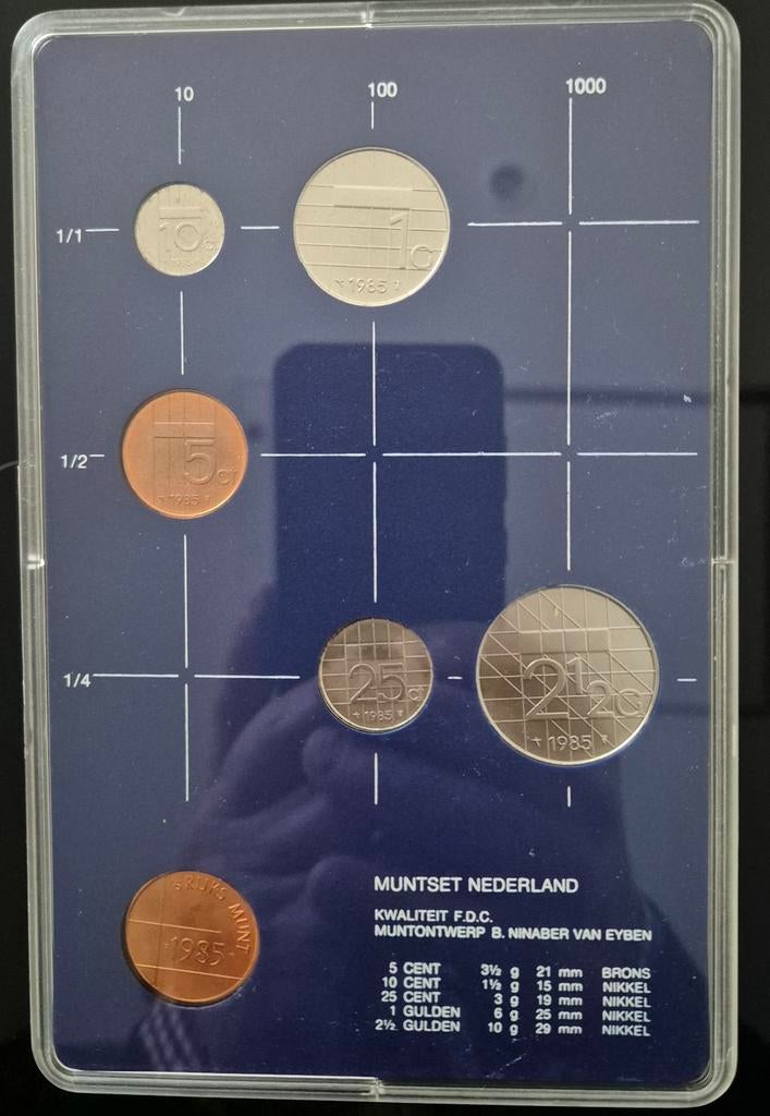Muntset 1982 tm 1986 FDC Koningin Beatrix, Postzegels en Munten, Munten | Nederland, Ophalen of Verzenden, Koningin Beatrix, Overige waardes