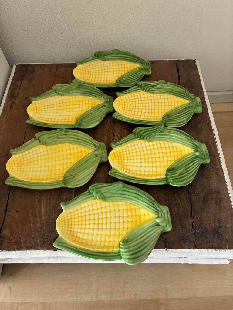 6 Maiskolf schaaltjes, Huis en Inrichting, Ophalen, Overige stijlen, Schaal of Schalen