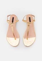 Inuovo teensandalen teen sandalen slippers goud metallic 39, Kleding | Dames, Schoenen, Overige kleuren, Nieuw, Sandalen of Muiltjes