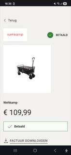 Wehkamp Opvouwbare Bolderkar - Zwart, Ophalen of Verzenden