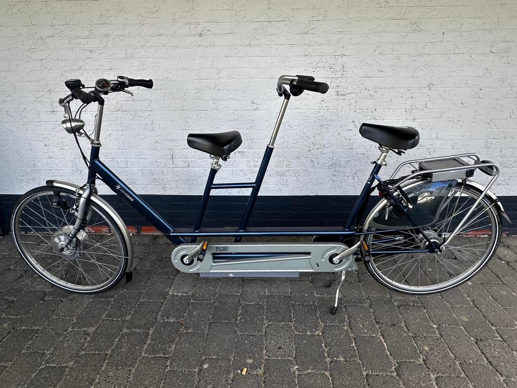 Van raam tandems, Fietsen en Brommers, Fietsen | Tandems, Minder dan 10 versnellingen, Gebruikt, Vering, Van raam