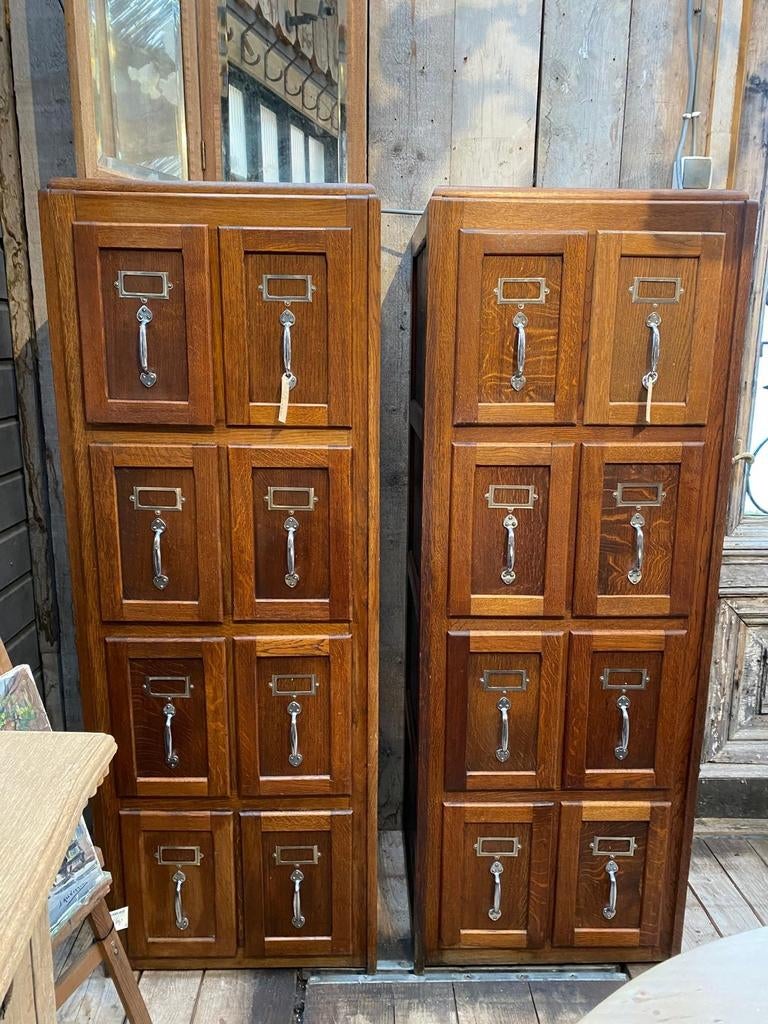 Vintage kast notariskast archiefkast ladekast, Antiek en Kunst, Antiek | Meubels | Kasten, Ophalen