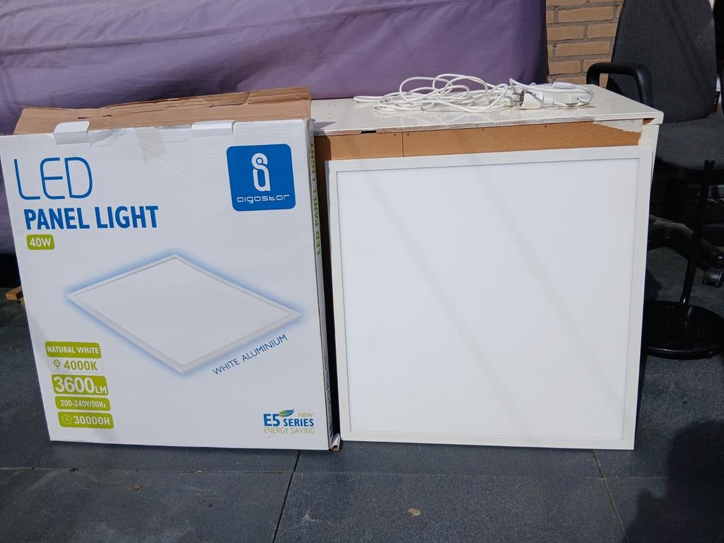 Panel Light LED,  595 x 595 mm, Ophalen, Zo goed als nieuw