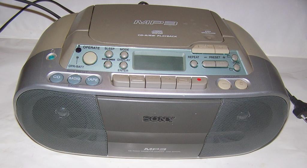 Sony CFD-S03CPL Radio-CD-Cassetteplayer. Izgs., Ophalen of Verzenden, Zo goed als nieuw, Radio, Met cd-speler