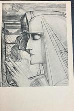 2 Ansichtkaarten Jan Toorop met Harp spelers, Verzamelen, Ophalen of Verzenden, 1920 tot 1940, Ongelopen, Ambachten of Beroep