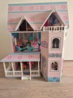 Groot poppenhuis met meubeltjes, Ophalen, Poppenhuis