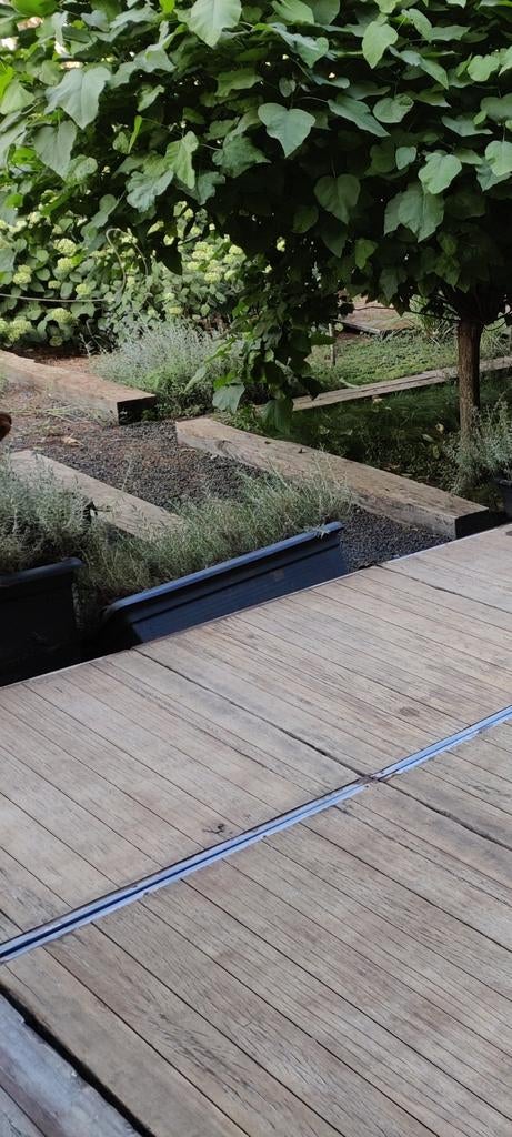 Houten Balken voor in tuin, Tuin en Terras, Terrasdelen en Vlonders, Ophalen