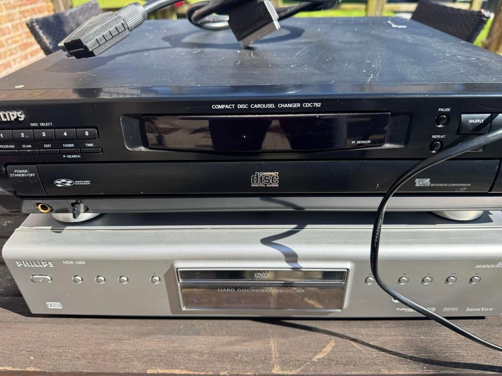 Philips CDC752 Compact Disc Carrousel Wisselaar, Ophalen of Verzenden, Gebruikt, Philips, Wisselaar