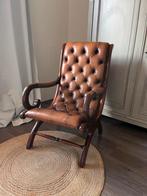 Chesterfield lounge/beach chair bruin, Ophalen, Gebruikt, 75 tot 100 cm, 50 tot 75 cm