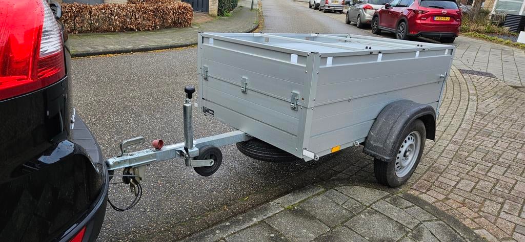 ZGAN Anssems bagagewagen met reservewiel, slot en dakdragers, Auto diversen, Ophalen, Zo goed als nieuw