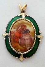 Exquisite hanger met romantisch paartje (6972-605), Ophalen, Gebruikt, Zilver, Overige materialen