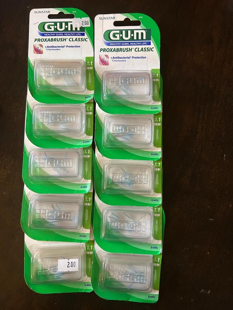 10 x GUM Proxabrush Classic Interdentale Ragers Navulling, Ophalen of Verzenden, Nieuw, Overige typen