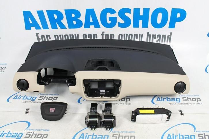 Airbag set - Dashboard zwart/beige Seat MII (2011-2016), Auto-onderdelen, Dashboard en Schakelaars