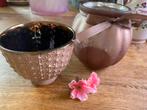 Des pots & riverdale setje bruin, Ophalen, Overige kleuren, Minder dan 50 cm, Glas