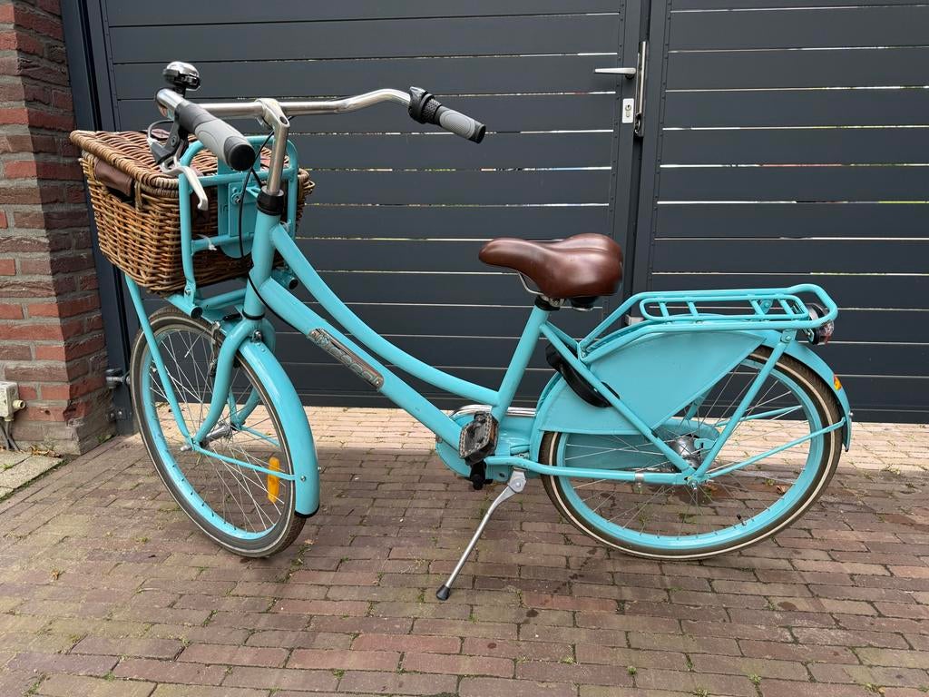 Meisjesfiets met mandje en versnellingen, Ophalen, Gebruikt, 24 inch, Handrem