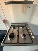 Etna gasfornuis met 4 pitten en glazen deksel, Ophalen, Gebruikt, 4 kookzones, Gas