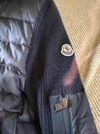 Moncler Jas - Stijlvolle Hybride Donsjas met Gebreide Mouwen, Ophalen, Zo goed als nieuw, Maat 38/40 (M), Blauw