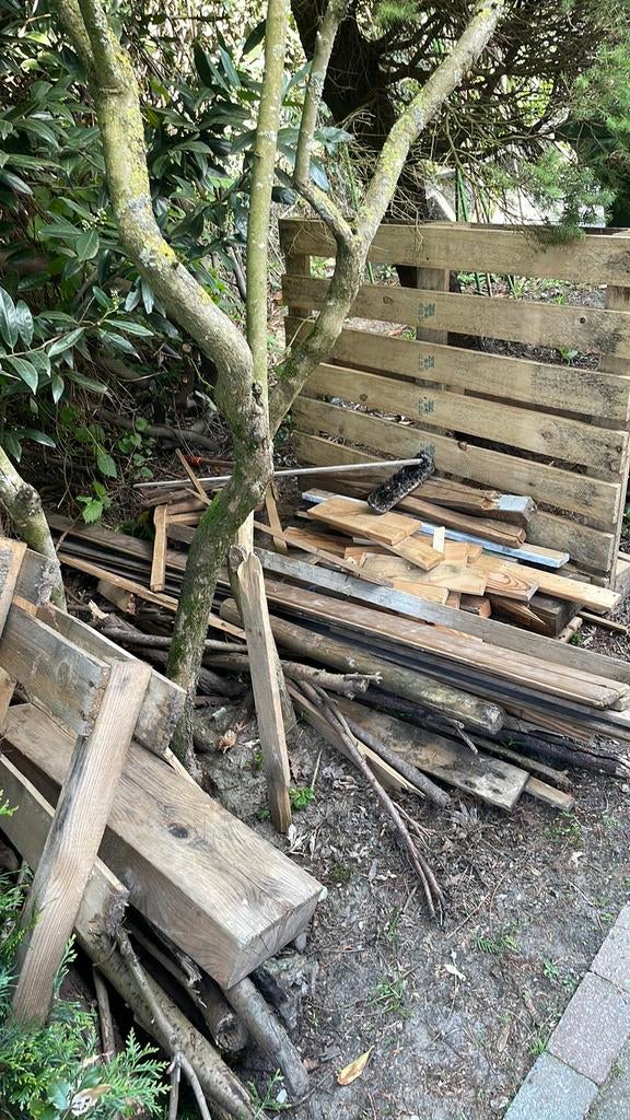 Brandhout hout, houten pallet, multiplex, Ophalen, Zo goed als nieuw, Minder dan 180 cm, Palen