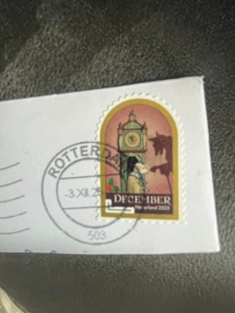 Efteling december 2025 postzegel gestempeld, Ophalen of Verzenden, Zo goed als nieuw