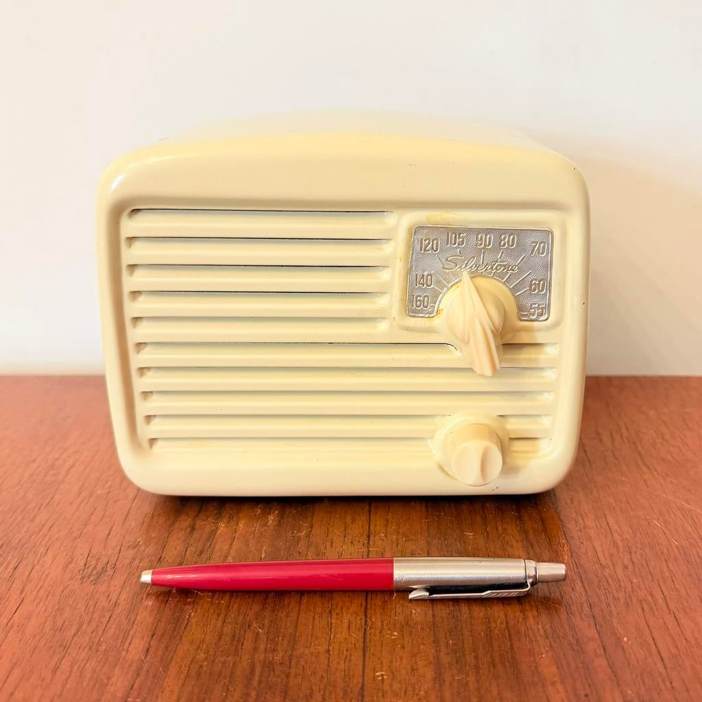 VINTAGE BUIZENRADIO SILVERTONE 8003 1940’s AMERIKAANS RADIO, Antiek en Kunst, Antiek | Tv's en Audio, Verzenden
