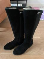 Manfield Suede Laarzen maat 41 Boots zwart, Hoge laarzen, Zwart, Ophalen of Verzenden, Zo goed als nieuw