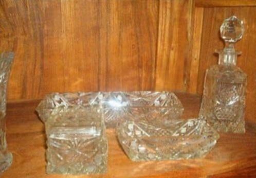 Antiek Waaier Ruit Kristal set, Antiek en Kunst, Antiek | Glas en Kristal, Ophalen of Verzenden