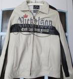 NICKELSON * MOTORJACK LEER * Wit Maat M / L *, Wit, Nickelson, Zo goed als nieuw, Verzenden