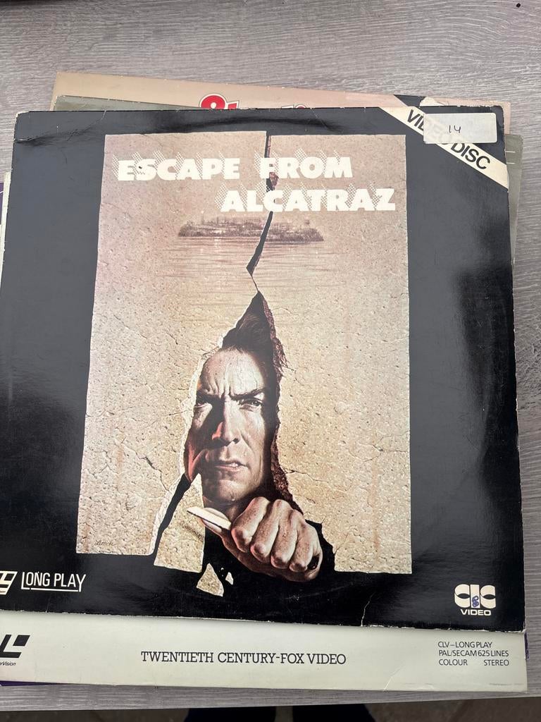 Escape from Alcatraz - Clint Eastwood (LaserDisc), Vanaf 12 jaar, Ophalen of Verzenden, Gebruikt